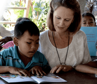 Carolyn Fletcher at Opportunity Cambodia School